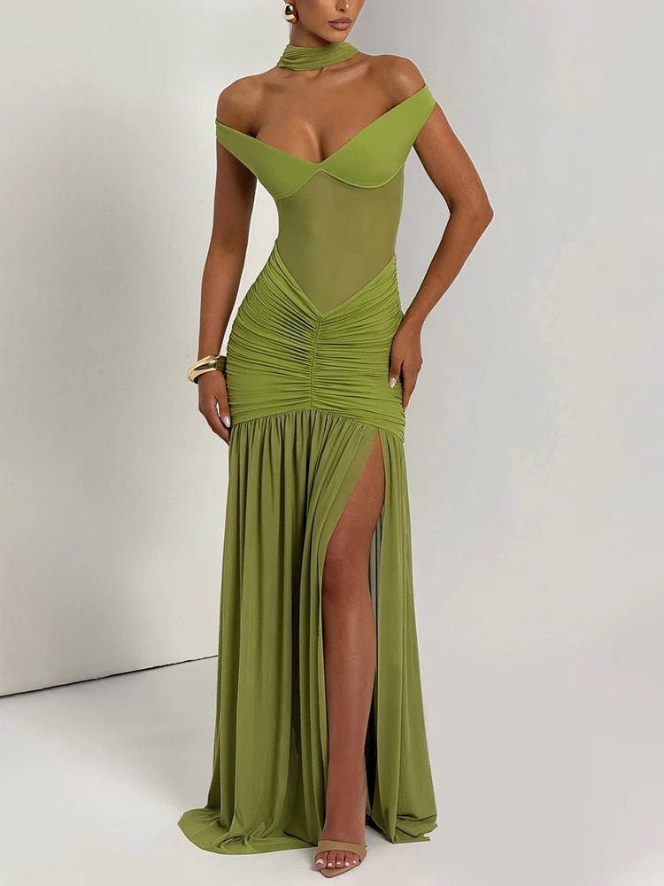 Mozision Sexy Maxikleid Damen – Schulterfrei, Rückenfrei, Party-Look 2025