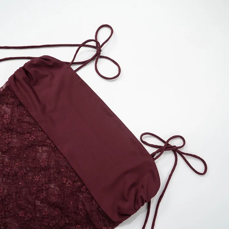 Tuularose Spitzenkleid Lang Sexy Rückenfrei Frühling Sommer 2025