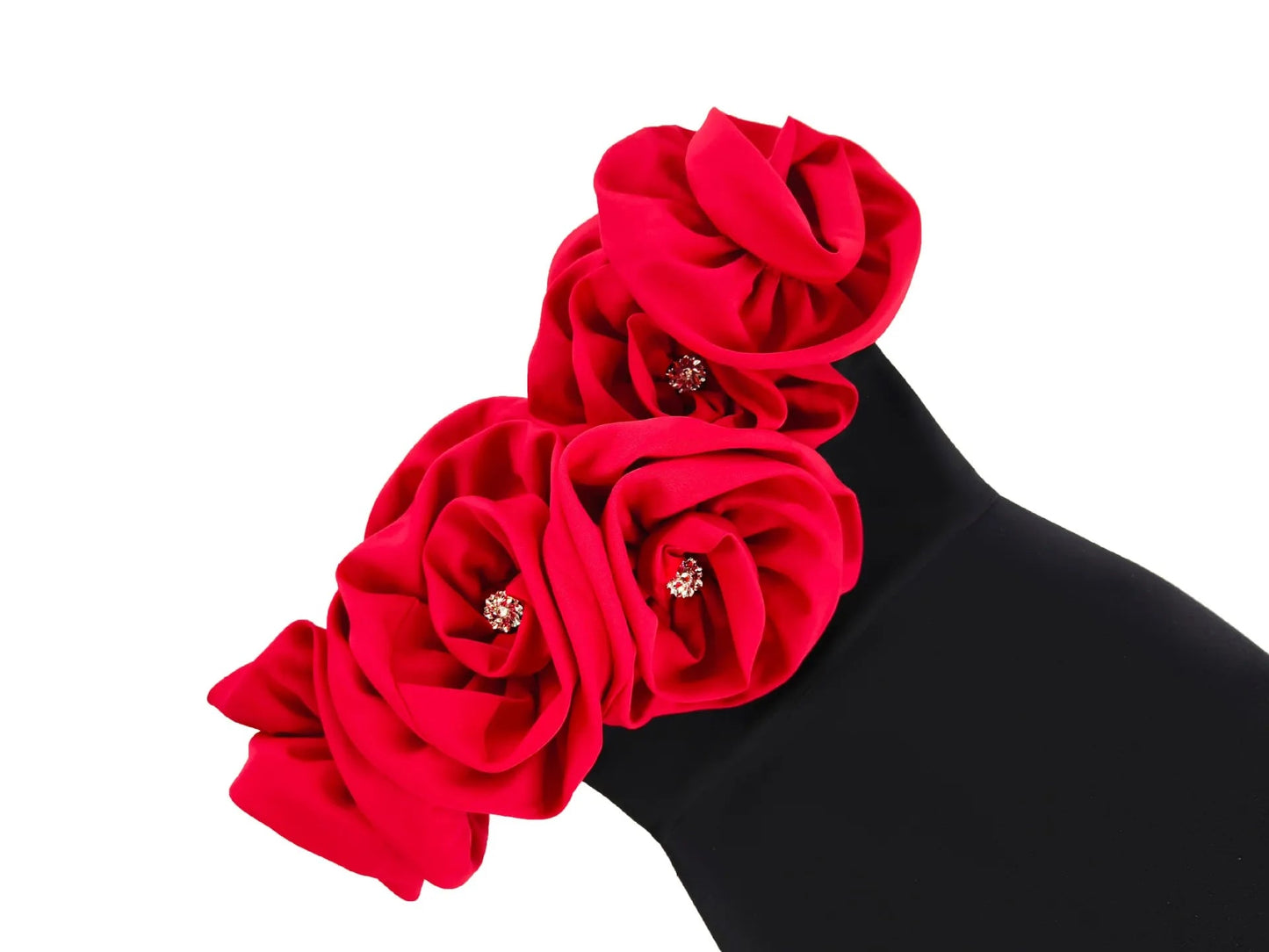 Elegantes Bodycon Abendkleid mit Blumen-Detail – Figurbetont & Sexy