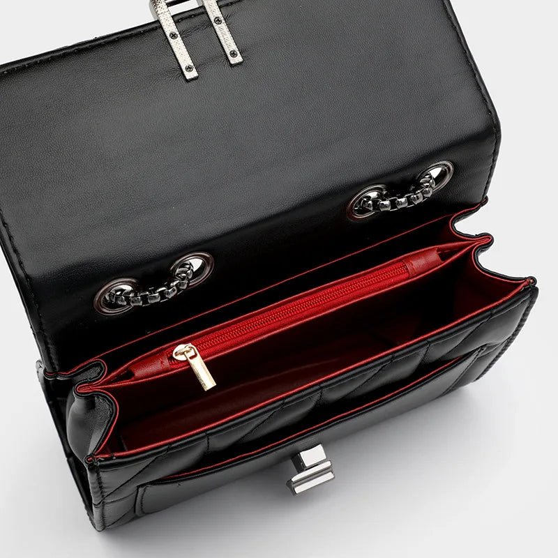 Luxuriöse Designer-Schultertasche aus Leder – Elegant & Vielseitig