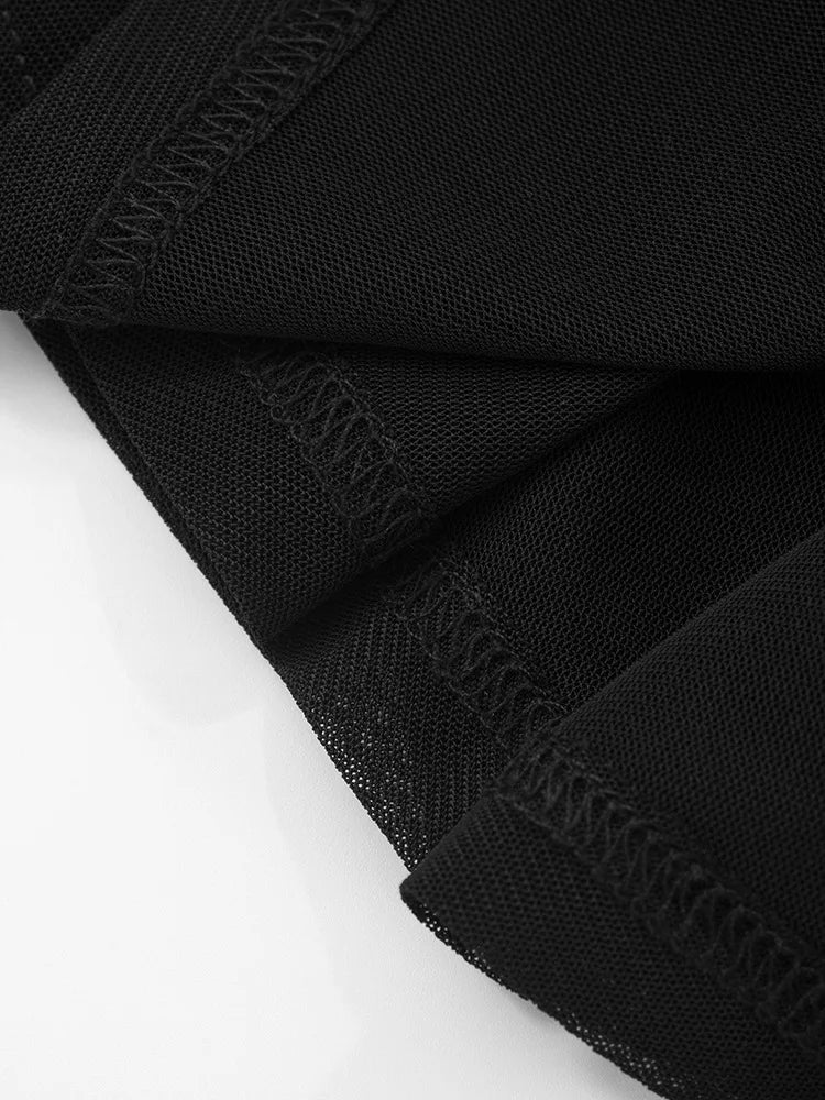 Sexy trägerloses Mesh-Maxikleid – Rückenfrei, Schlank-Effekt, Sommer-Urlaub-Look