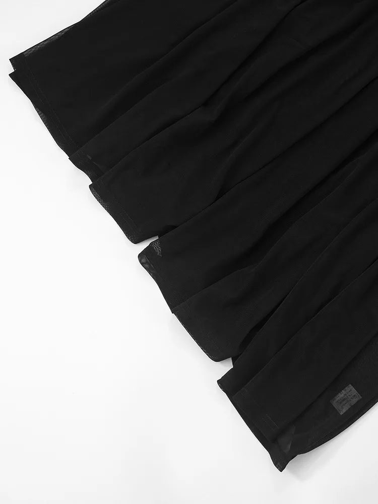 Sexy trägerloses Mesh-Maxikleid – Rückenfrei, Schlank-Effekt, Sommer-Urlaub-Look